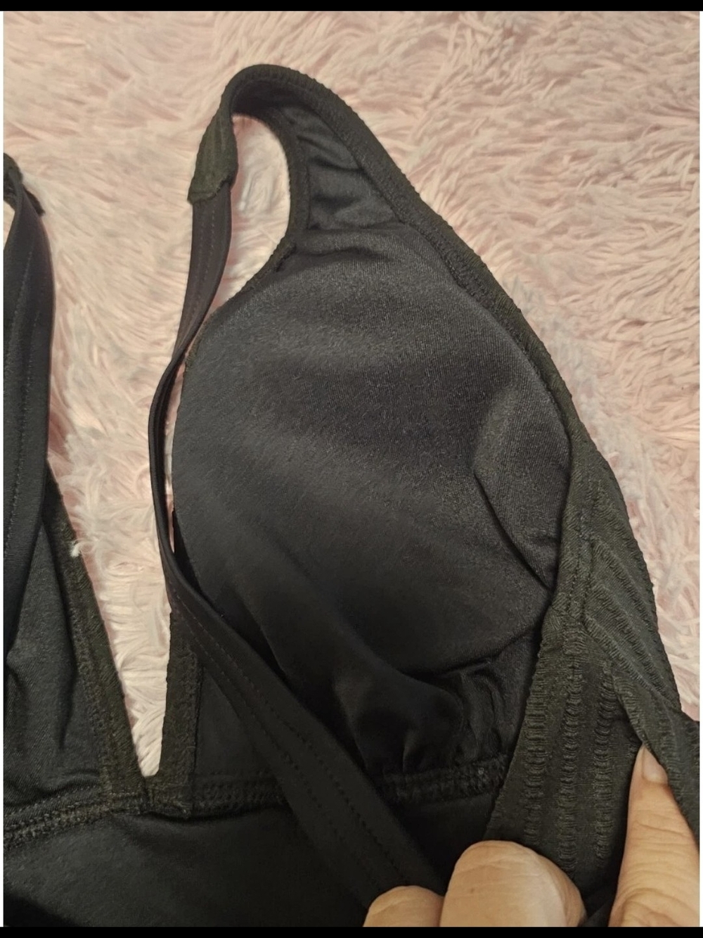  Black Ginger Ribbed & Ruched One- Piece By Cupshe - Picture 13 of 14